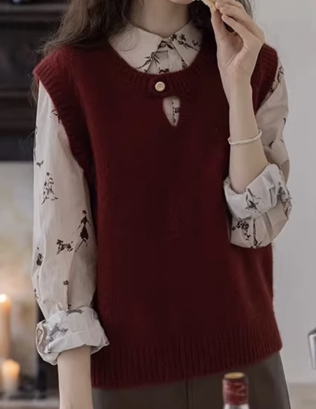 毛衣马甲