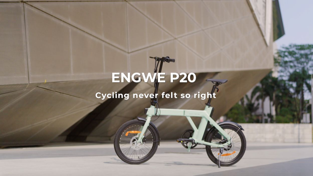 2024 Engwe 英格威 P20 电动自行车纯车展示视频